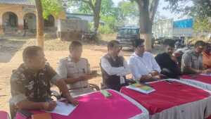 रामनवमी व ईद को लेकर सरिया थाना में शांति समिति की बैठक